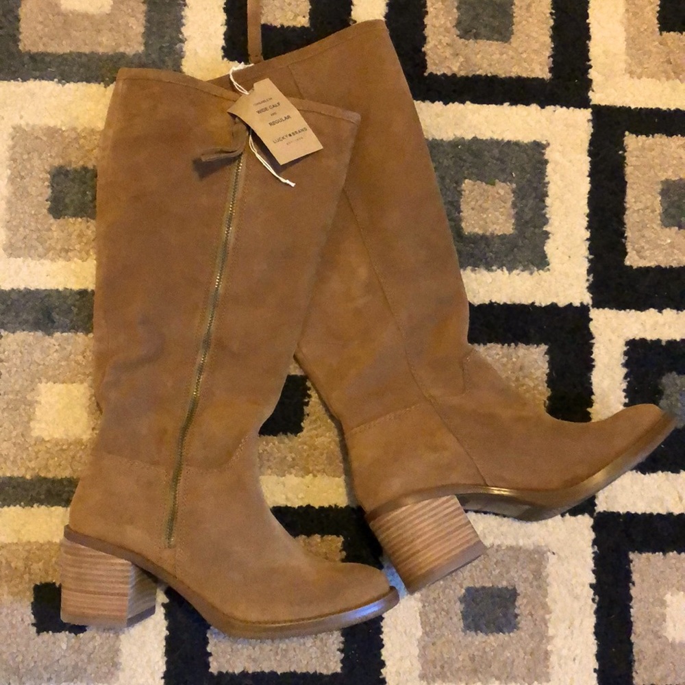 Lucky Brand Resper Brown Suede Boots